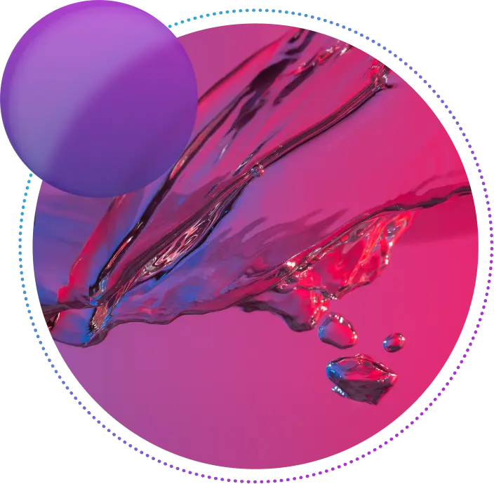 Illustration of water held in shape, symbolizing Gradiant’s mission to give nature water back.