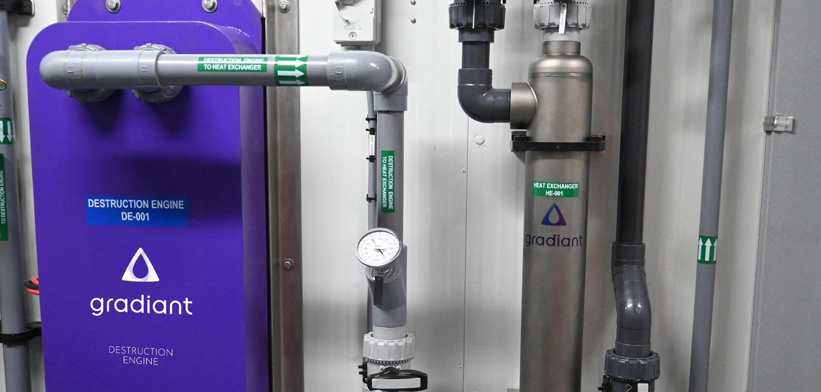 Closeup of the PFAS destruction engine