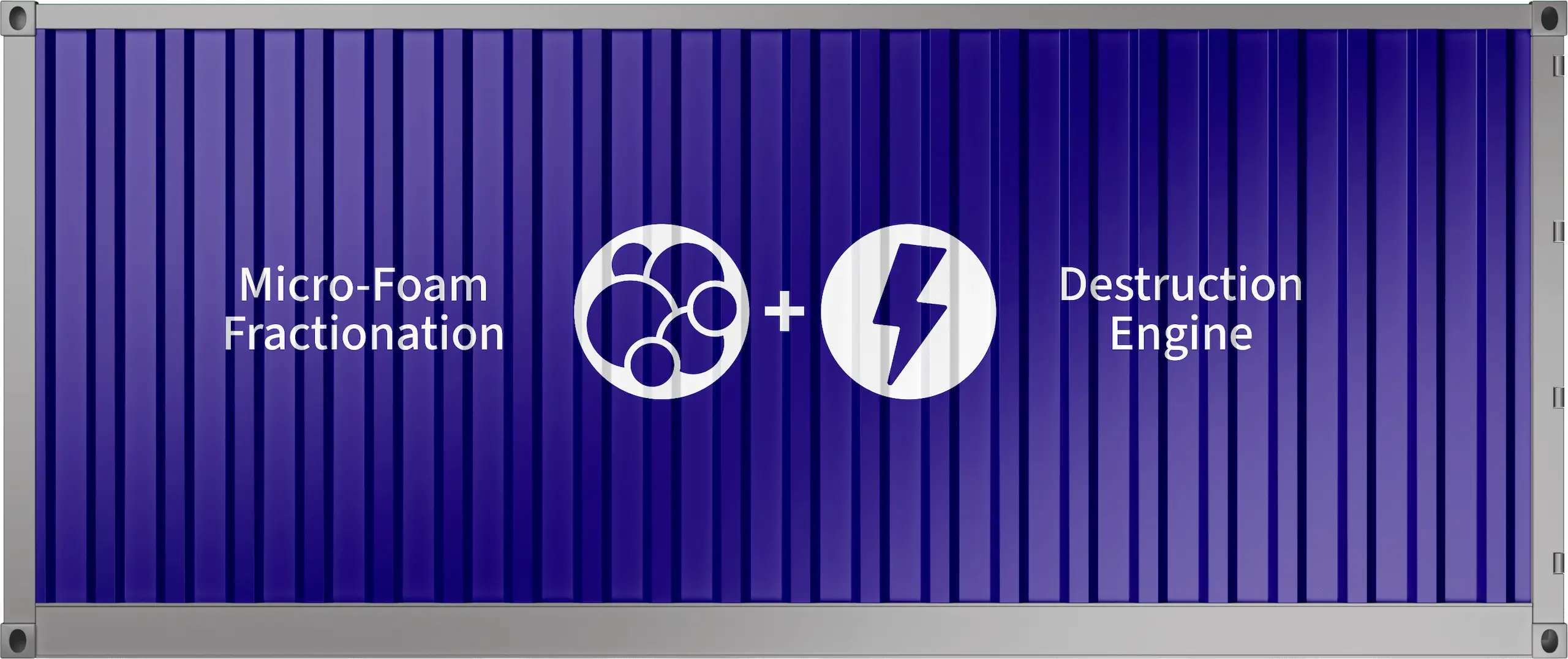 Sideview of ForeverGone, Gradiant's technology using micro-foam fractionation and PFAS destruction engine
