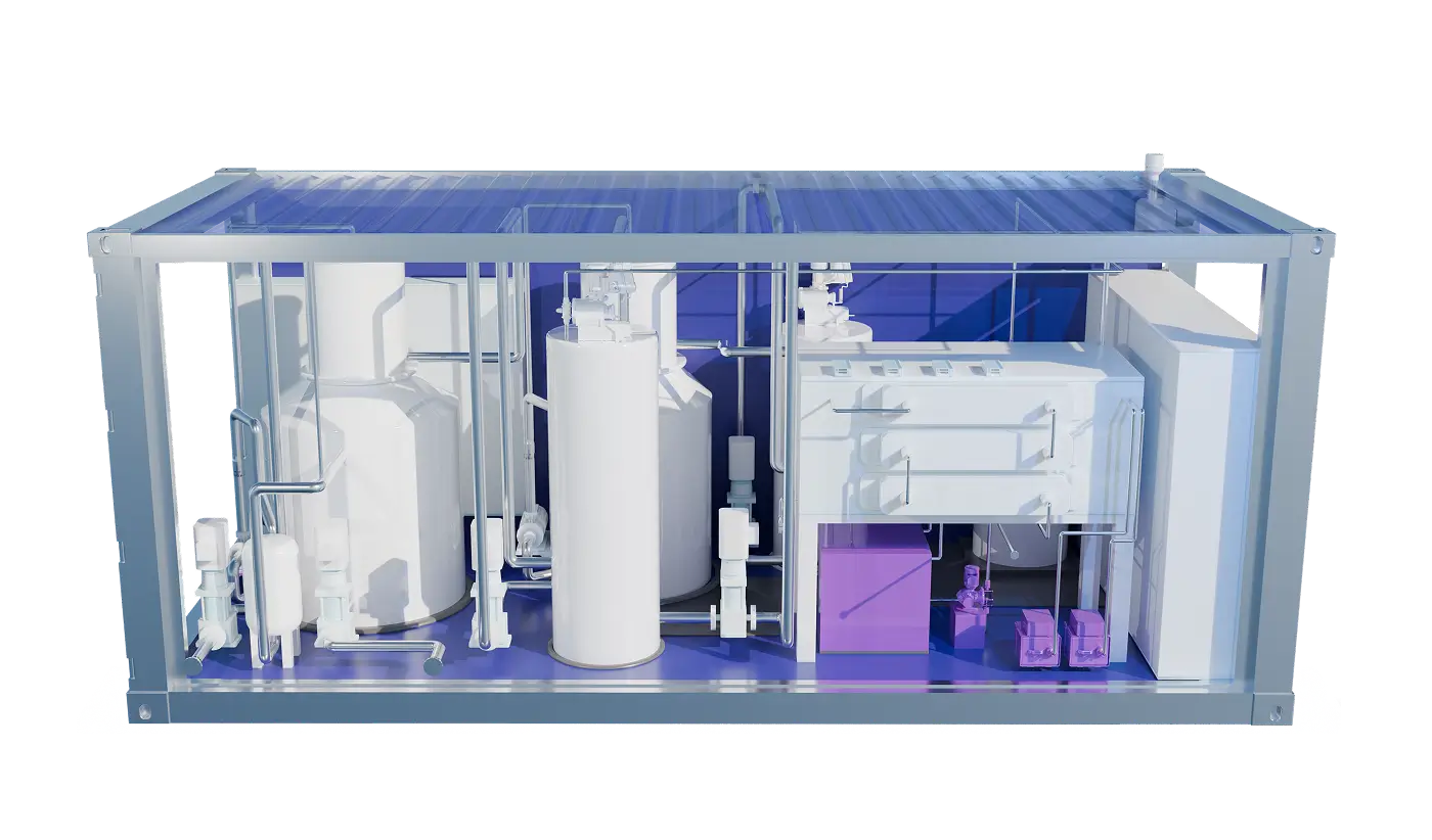 Highlight of the chemical dosing in the 3D rendering of ForeverGone